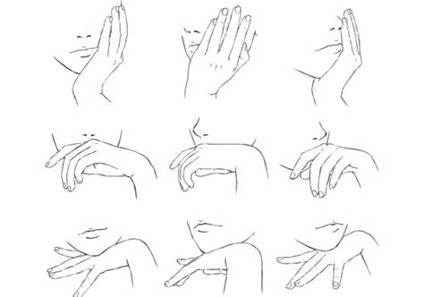 Hand On Cheek Drawing Reference