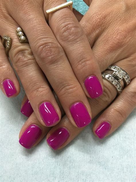 Hand Pink Purple Manicured Nails