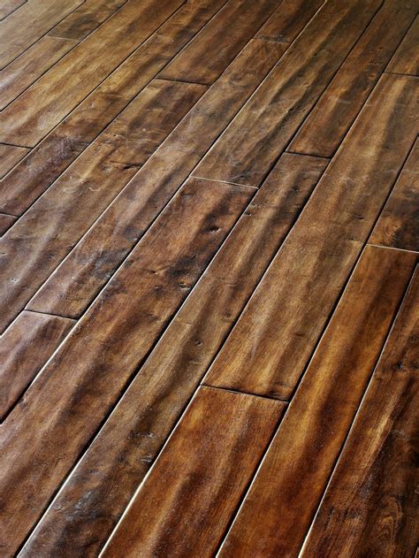 Hand Scraped Teak Flooring