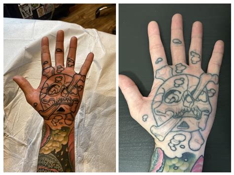 Hand Tattoos Healed