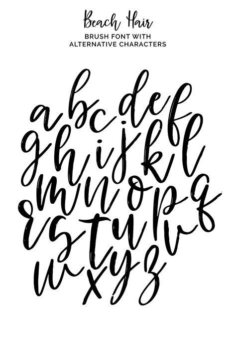 Hand-lettered fonts