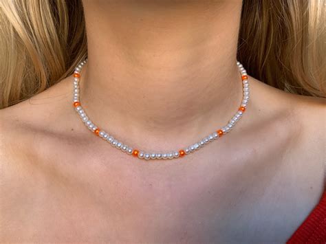Handcrafted Beads In A Princess Length Necklace
