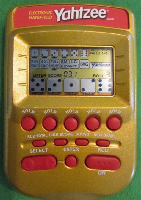 Handheld Yahtzee Game