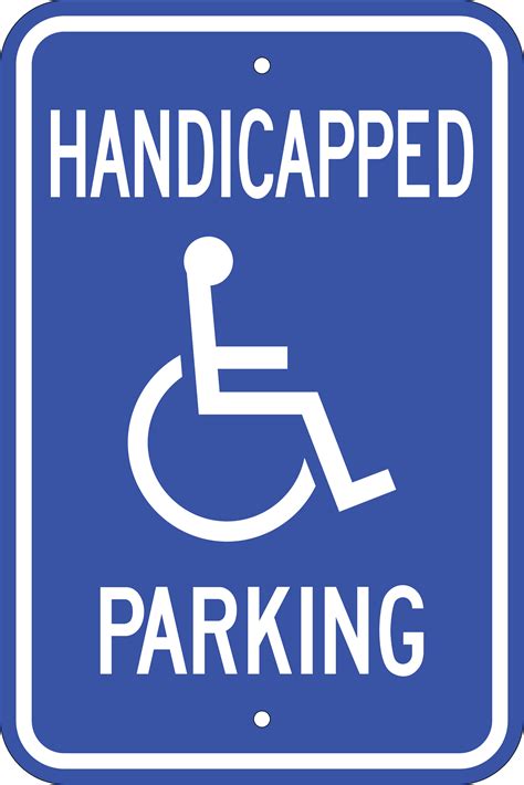Handicap Parking Sign Printable
