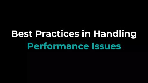 Handling and performance