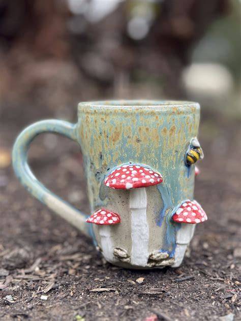 Handmade Mushroom Mug