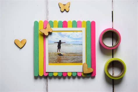 Handmade Photo Frames With Ice Cream Sticks
