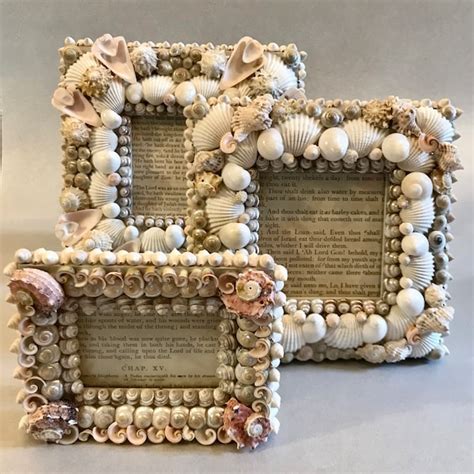 Handmade Shell Frame Embellished Seashell Picture Frame - Etsy