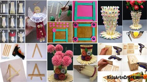 Handmade Step By Step Popsicle Stick Crafts