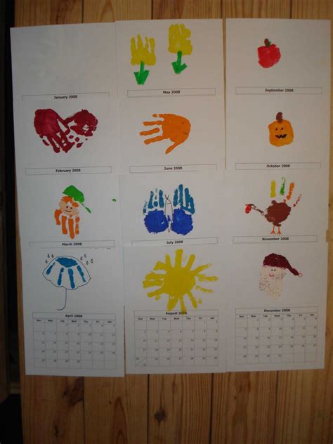Handprint Calendar Ideas