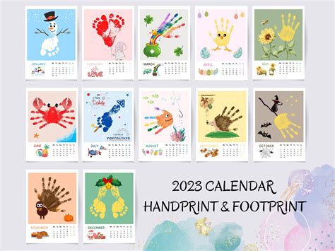 Handprint Footprint Calendar