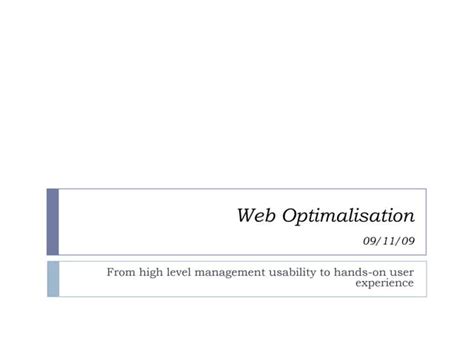 Hands-on User Experience