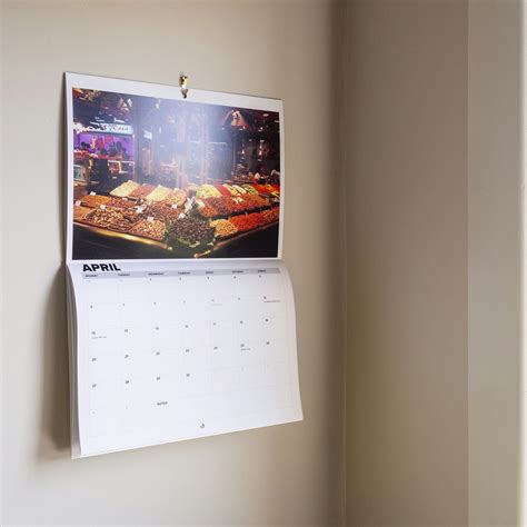 Hang Calendar Without Nails