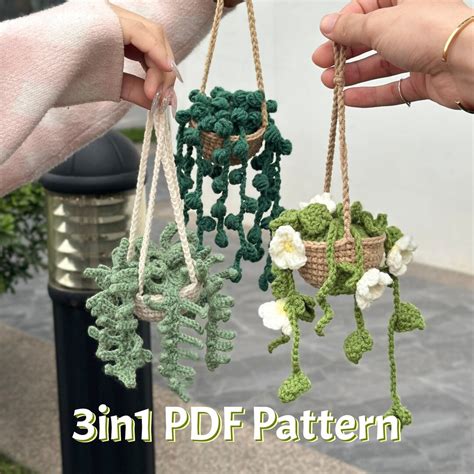Hanging Car Plant Crochet Pattern