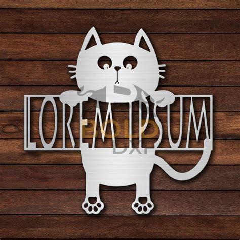 Download Hanging Cat Outlet Decoration DXF Files