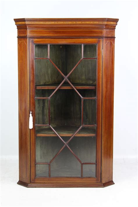 Wooden Wall Hanging Corner Curio Display by thejunkman