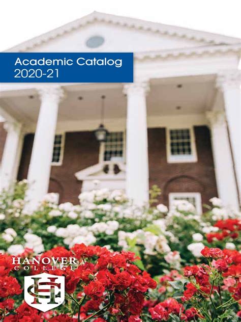 Hanover College Course Catalog