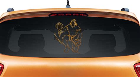 Hanuman Car Back Sticker