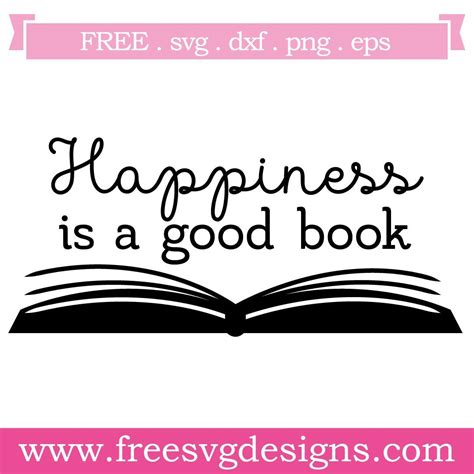 Download Happiness is a Good Book DXF Files