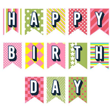 Happy Birthday Alphabet Letters Printable