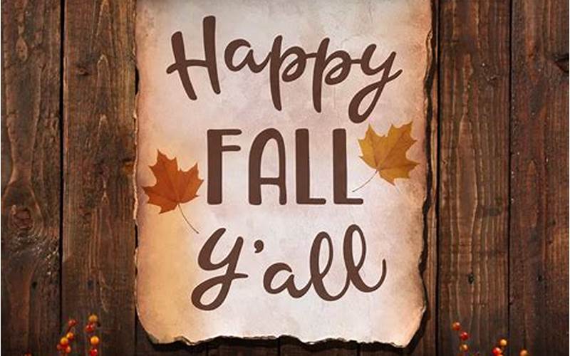 Happy Fall Y'All Sign