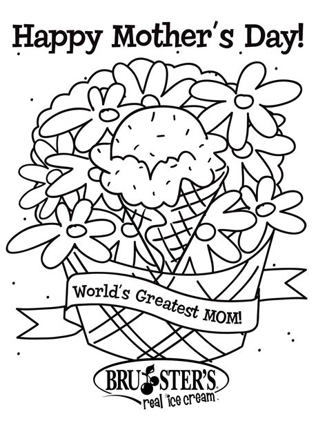 Happy Mothers Day Printable Coloring Pages
