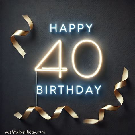 Celebrate 40 Years of Happiness with These Heartwarming Birthday Images!