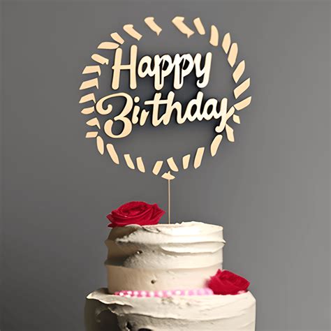 Download Happy Birthday Cake Topper Commercial Use