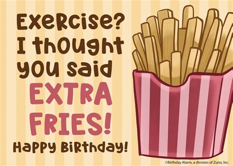 Happy Birthday Funny Exercise