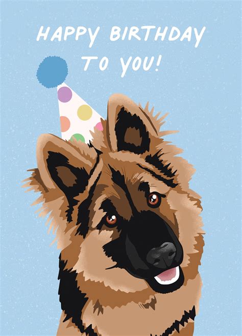 Happy Birthday Meme With German Shepherd