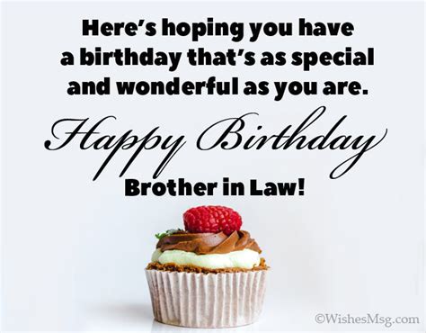 Happy Birthday Message To A Brother In Law