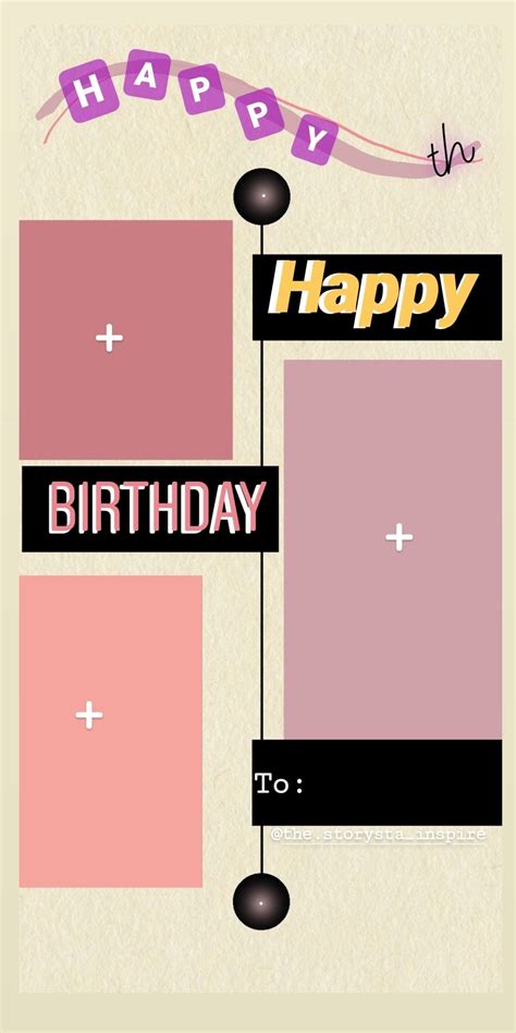 Happy Birthday Template For Instagram