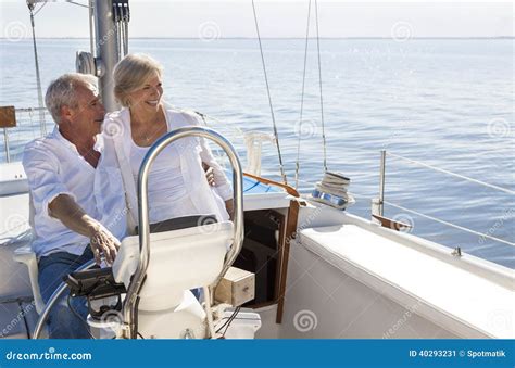 Happy Couple Sailing