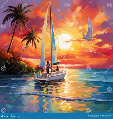 Happy Couple Sunset Catamaran