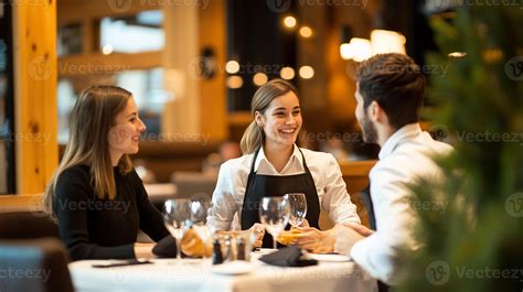 Happy Diners at Restaurant