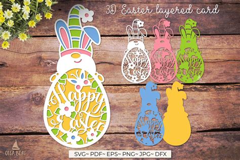 Download Happy Easter 3D Layered Paper Cut -... Commercial Use