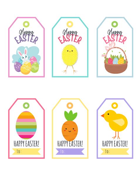Happy Easter Gift Tags