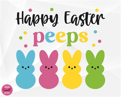 Hop into Easter with our Delightful Happy Easter Peeps SVG Design!