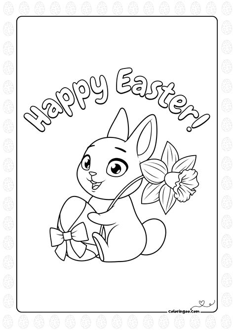 Happy Easter To Color