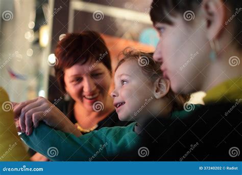 Happy Family at Museum