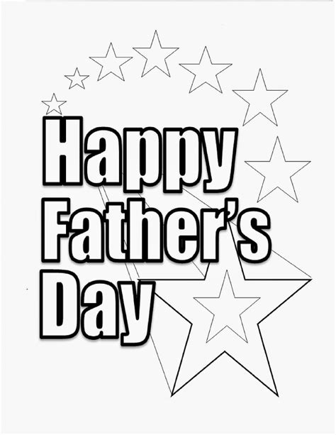 Happy Father's Day Printable Coloring Pages