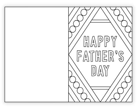 Happy Fathers Day Cards Coloring Pages