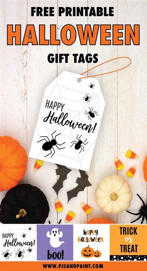 Happy Halloween Gift Tags Printable