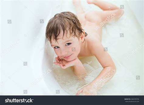 Happy Kid bathing