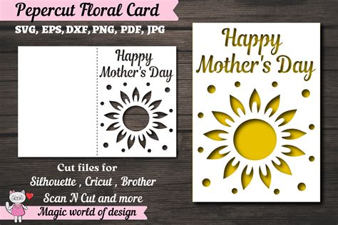 Download Happy Mother's Day Card SVG File - SVG Design Files