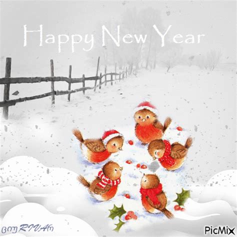 Happy New Year Birds