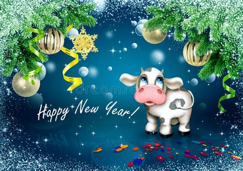Happy New Year Cow