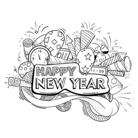 Happy New Year Drawings