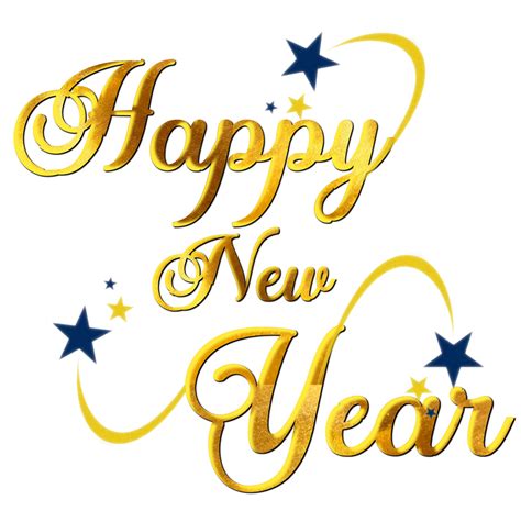 Happy New Year Transparent Background