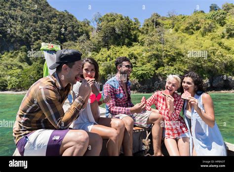 Happy People Boating